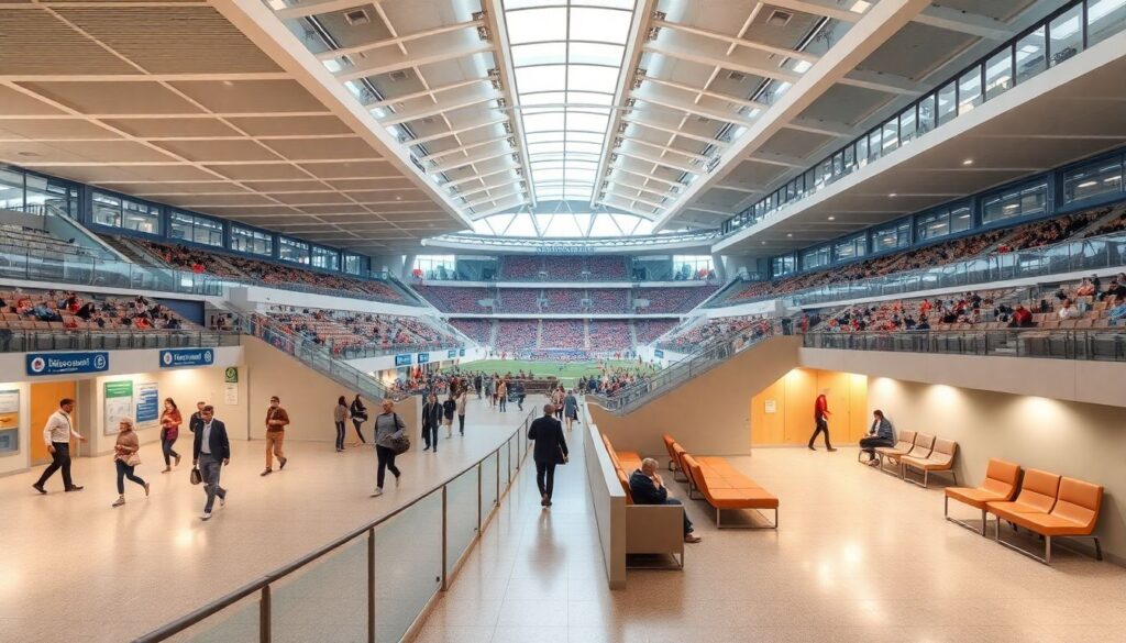 Секреты комфортного передвижения по стадиону для гостей - иллюстрация