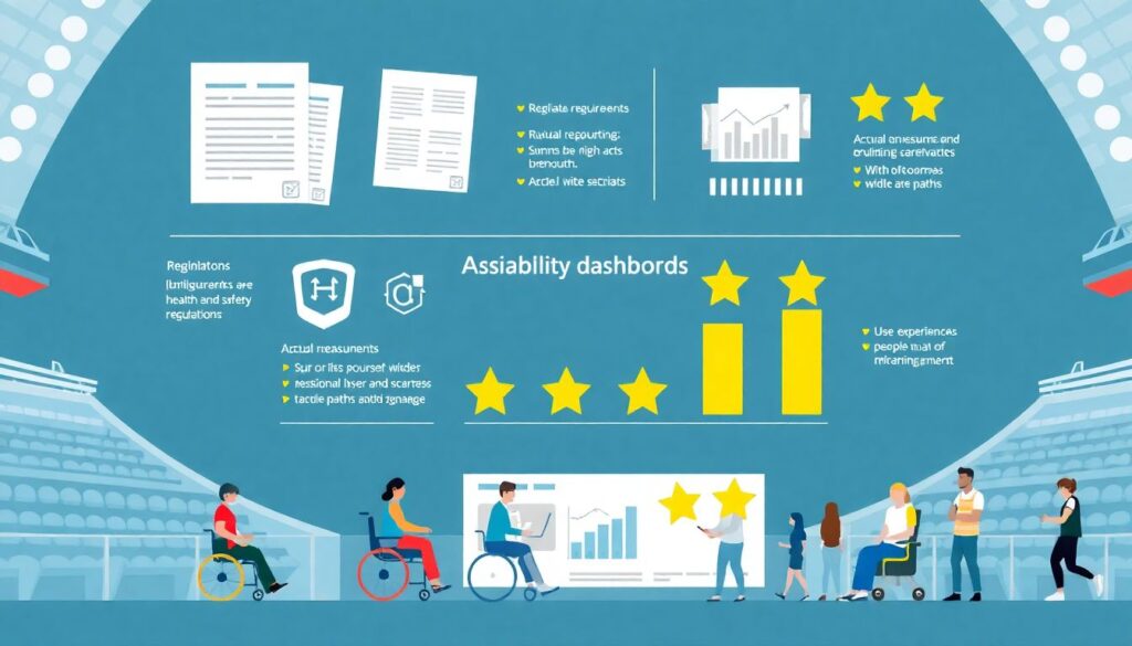 Аналитика рейтингов доступности стадиона для инвалидов - иллюстрация
