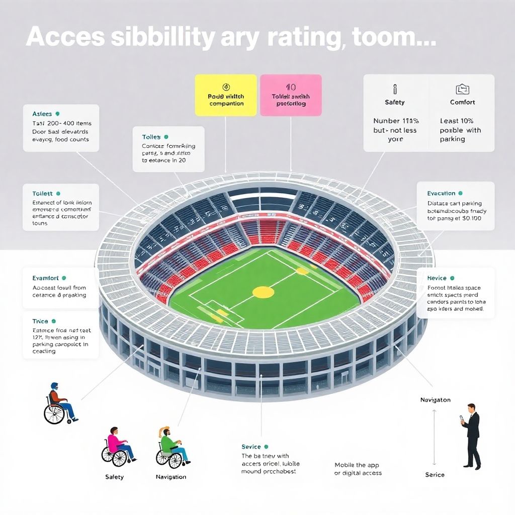 Аналитика рейтингов доступности стадиона для инвалидов и оценка условий посещения