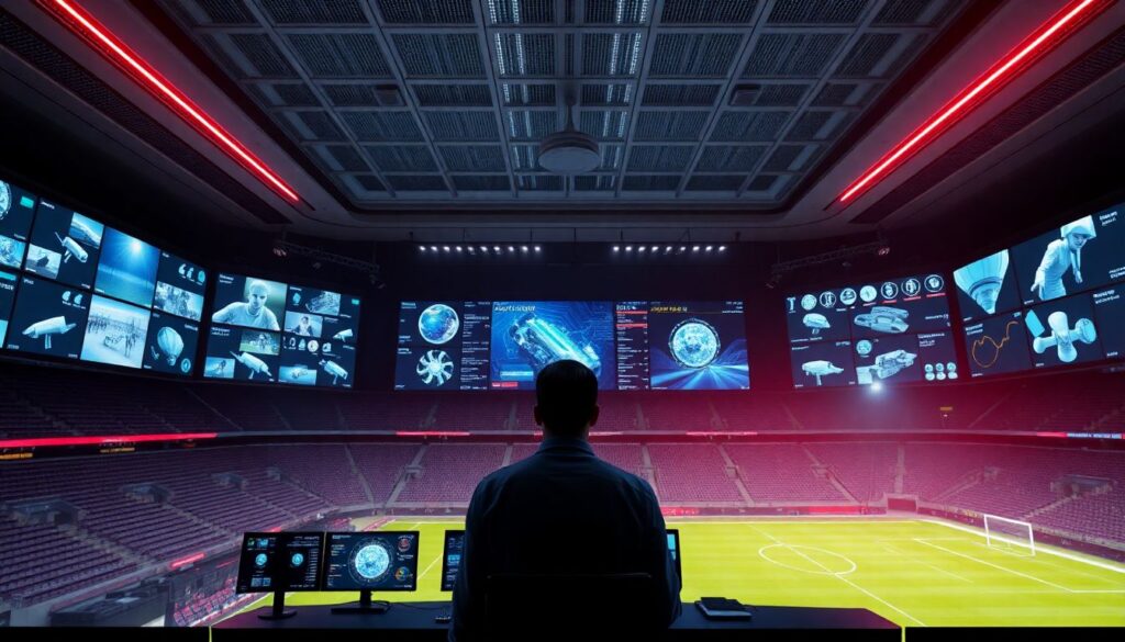 Обзор систем видеонаблюдения и контроля доступа на стадионе - иллюстрация